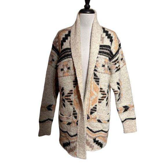 Idyllwind Miranda Lambert Cardigan Sweater Southwest Print Size M - Picture 1 of 4